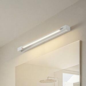 Arcchio LED fali világítás Jora, 60 cm, fehér, forgatható, IP44, Fehér / opál, Fürdőszoba, Alumínium, Modern