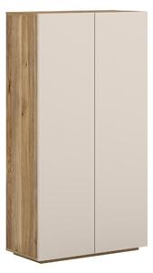 Könyvespolc Alsono 103, Ajtókkal, Zárt, Laminált forgácslap, 131x70x34cm, Tölgy, Kasmír