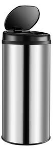 Deuba Érintésmentes szemetes USB-vel 30 l - ezüst