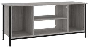 Szürke sonoma színű szerelt fa tv-szekrény 102x35x45 cm