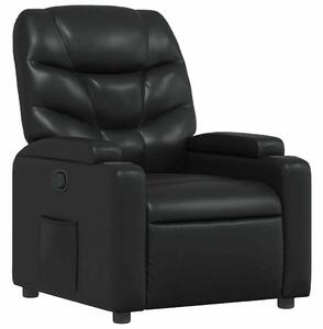 Dönthető Fotel - Fekete Műbőr - Kényelmes Relax Fotel