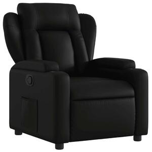 Dönthető Fotel - Fekete Műbőr - Kényelmes Relax Fotel