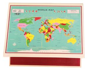 World Map mappa, 32 x 26 cm - Rex London