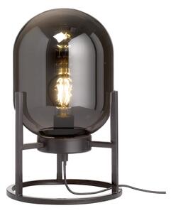 Fekete asztali lámpa üveg búrával (magasság 34 cm) Regi – Fischer & Honsel