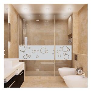 Bubbles vízálló zuhanyajtó matrica, 200 x 55 cm - Ambiance