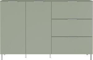 Világoszöld alacsony komód 151x98 cm Kenora - Germania