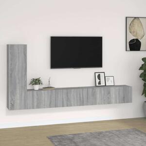 VidaXL Falra Szerelhető TV Szekrény Szett - Sonoma Szürke - 3 részes