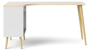 Íróasztal tölgyfa dekorral 145x81 cm Oslo - Tvilum