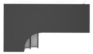 Íróasztal fekete asztallappal 145x81 cm Oslo - Tvilum