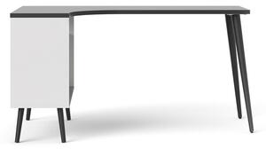 Íróasztal fekete asztallappal 145x81 cm Oslo - Tvilum
