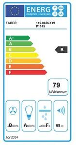 Faber GLAM-LIGHT EV8+ DG/LG A80 Páraelszívó, 720 m³/óra, 3 sebességfokozat, A+ energiaosztály, Fekete