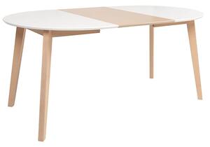 Asztal E276, Szín: Fehér + Sonoma tölgy + Fényes fa