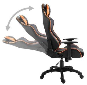 VidaXL műbőr Gamer szék #fekete-narancssárga