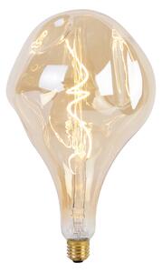 Függesztett lámpa arany 2 fényes LED-del, arany fényerőszabályzóval - Cava Luxe