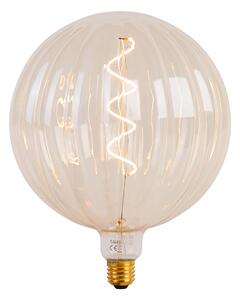 Függesztett lámpa arany 5 fényes LED borostyánsárga fényerőszabályzóval - Cava Luxe