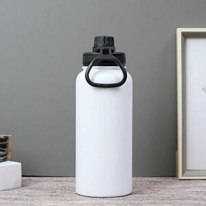 Rozsdamentes Acél Termosz Kulacs Szivárgásmentes Kupakkal, Hideg és Meleg Italokhoz - 950 ml - Fehér