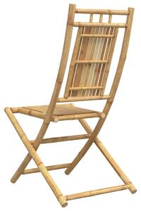 VidaXL 4 db összecsukható bambusz kerti szék 46 x 66 x 99 cm