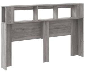 VidaXL szürke sonoma szerelt fa LED-es fejtámla 160x18,5x103,5 cm