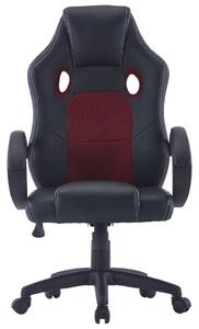VidaXL Gamer szék #fekete-bordó