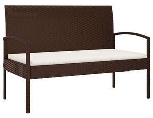 RelaxDays - Barna Polyrattan Kerti Pad - 105 cm