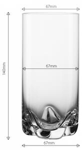 Lunasol - 350 ml-es Tumbler poharak 4 db-os készlet - Anno Glas Lunasol META Glass (322124)