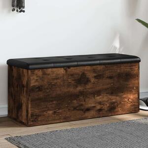 VidaXL Fa Tárolópad - Füstös Tölgy - 102x42x45 cm