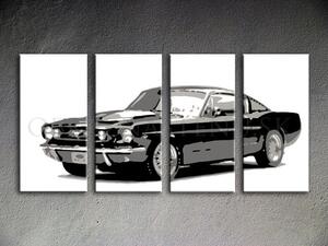 Kézzel festett vászonképek POP Art Ford Mustang fm (POP ART)