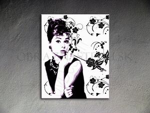 Kézzel festett vászonképek POP Art Audrey Hepburn ah5 (POP)