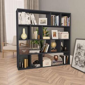 VidaXL 800362 Room Divider/Book Cabinet Grey 110x24x110 cm Chipboard