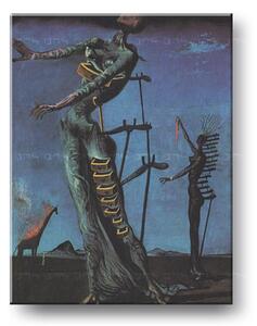Vászonkép ÉGŐ ZSIRÁF - Salvador Dalí (reprodukció 80x60 cm)