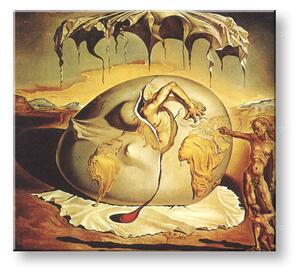 Vászonkép GEOPOLITICUS CHILD WATCHING the BIRTH OF NEW MAN - Salvador Dalí
