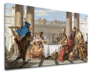 Vászonkép Giambattista Tiepolo - Kleopátra bankettje