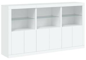 VidaXL LED-es Tálalószekrény - Fehér - 181,5x37x100 cm