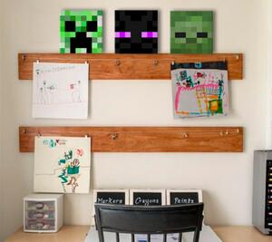 Minecraft vászonkép - a legjobb karakterek vásznon - Creeper, Enderman, Zombie ()