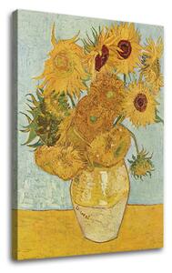 Vászonkép Vincent van Gogh - Váza tizenkét napraforgóval