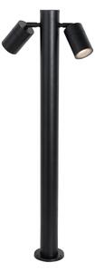 Álló kültéri lámpa fekete 80 cm IP44 állítható 2-lámpás - Duo