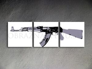 Kézzel festett vászonképek POP Art Kalashnikov ka1 (pop art)