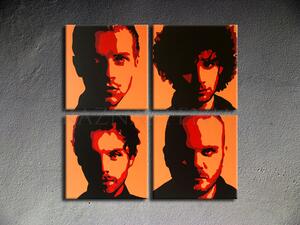 Kézzel festett vászonképek POP Art Coldplay cp2 (POP ART)