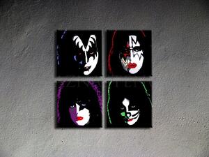 Kézzel festett vászonképek POP Art Kiss kiss (POP ART képek)