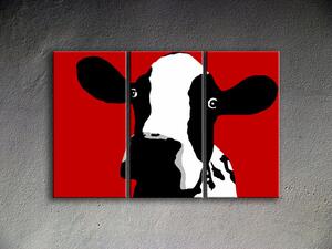 Kézzel festett vászonképek POP Art Cow cow (POP ART képek)