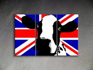Kézzel festett vászonképek POP Art Cow cow2 (POP ART képek)