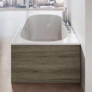 Akrilkád City Slim 180x80 fehér, csaplyuk furattal