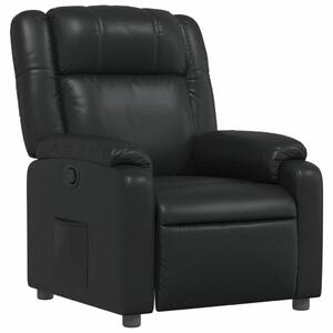 Dönthető Fotel - Fekete Műbőr - Relax Fotel