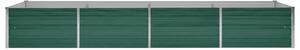 VidaXL zöld horganyzott acél kerti magaságyás 320 x 80 x 45 cm
