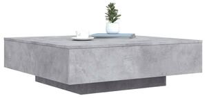 VidaXL Dohányzóasztal - Betonszürke - 100x100 cm