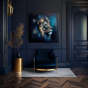 Dekoratív festmény vászonra - PREMIUM ART - Lion's Strength and Grace