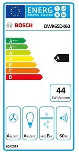 Bosch DWK65DK60 Kürtős páraelszívó, 550 m3/óra, 3 fokozat, TouchControl, A energiaosztály