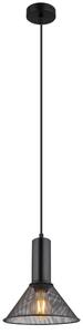 JEDD függőlámpa, 1xE27, h:120 cm, d:21 cm, matt fekete