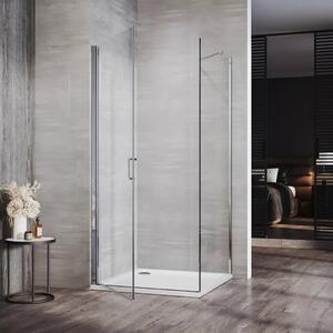 Mateo 70x70 cm Szögletes nyílóajtós zuhanykabin 6 mm vastag vízlepergető biztonsági üveggel, krómozott elemekkel