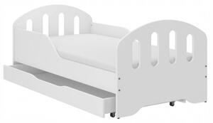 SMILE Gyerekágy matraccal és ágyneműtartóval 160 x 80 cm fehér